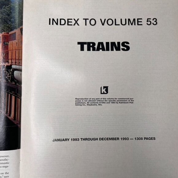 Trains Magazine of Railroading  u February 1994 Vol  54 No 2 Monarch Milwaukee R - Picture 10 of 11
